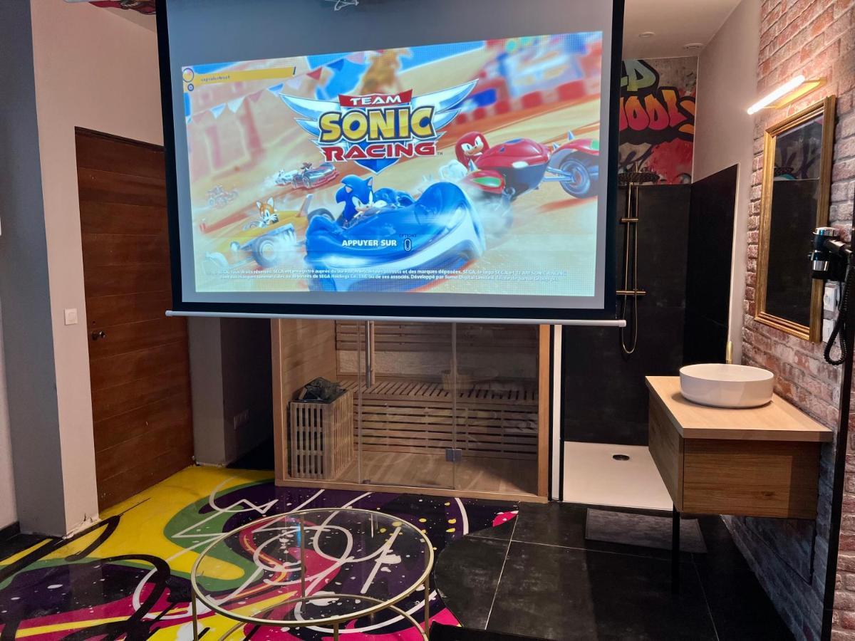 Capsule Street Art - Sauna- Jacuzzi - Playstation 5 - Billard - Netflix - Home Cinema - Terrasse Douai Zewnętrze zdjęcie